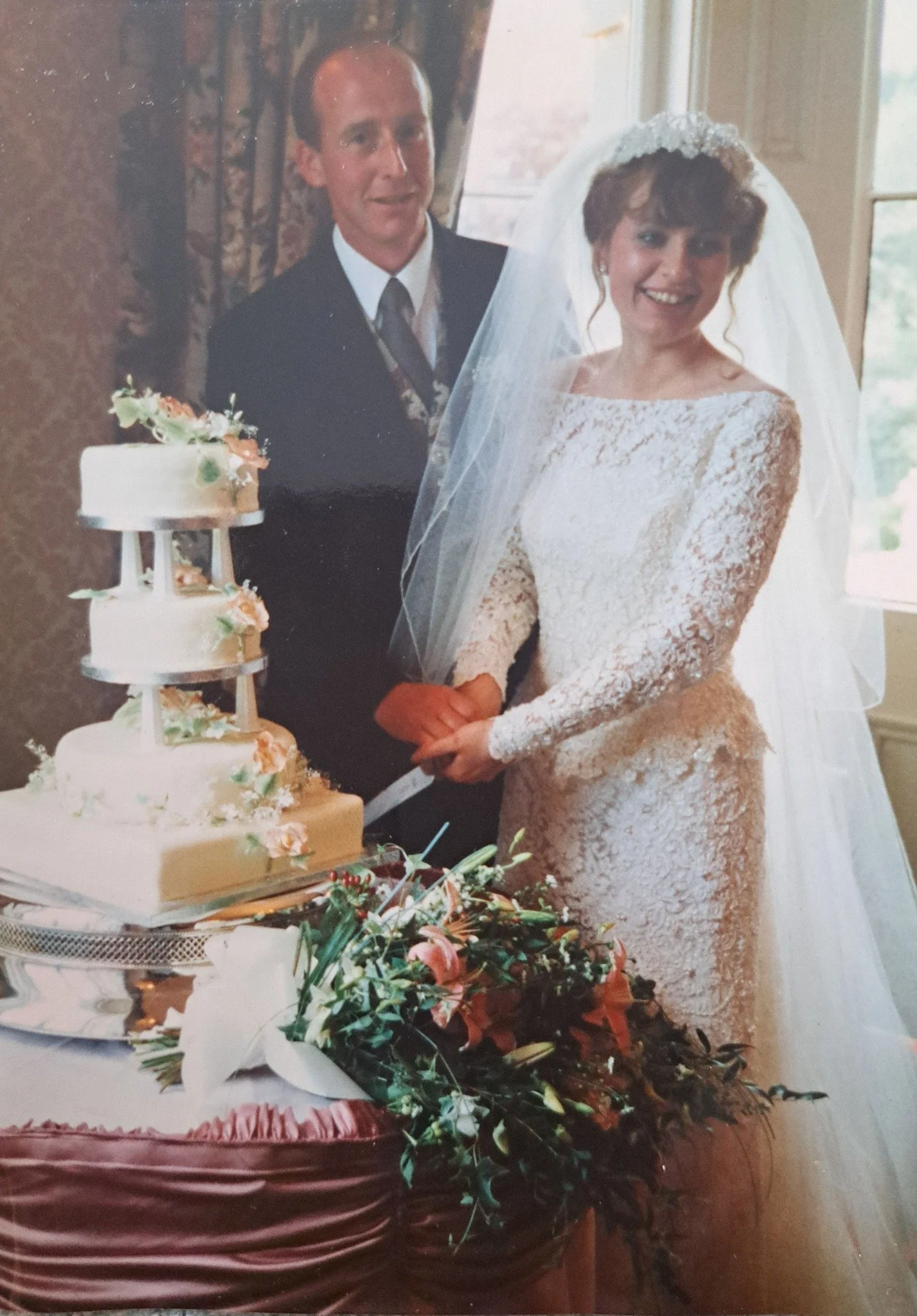 Happy 30th wedding anniversary Mr P. When I was young and thin!! x