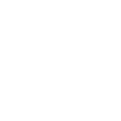 A black background with a white geometric symbol consisting of an inverted triangle with a horizontal line passing through its middle.