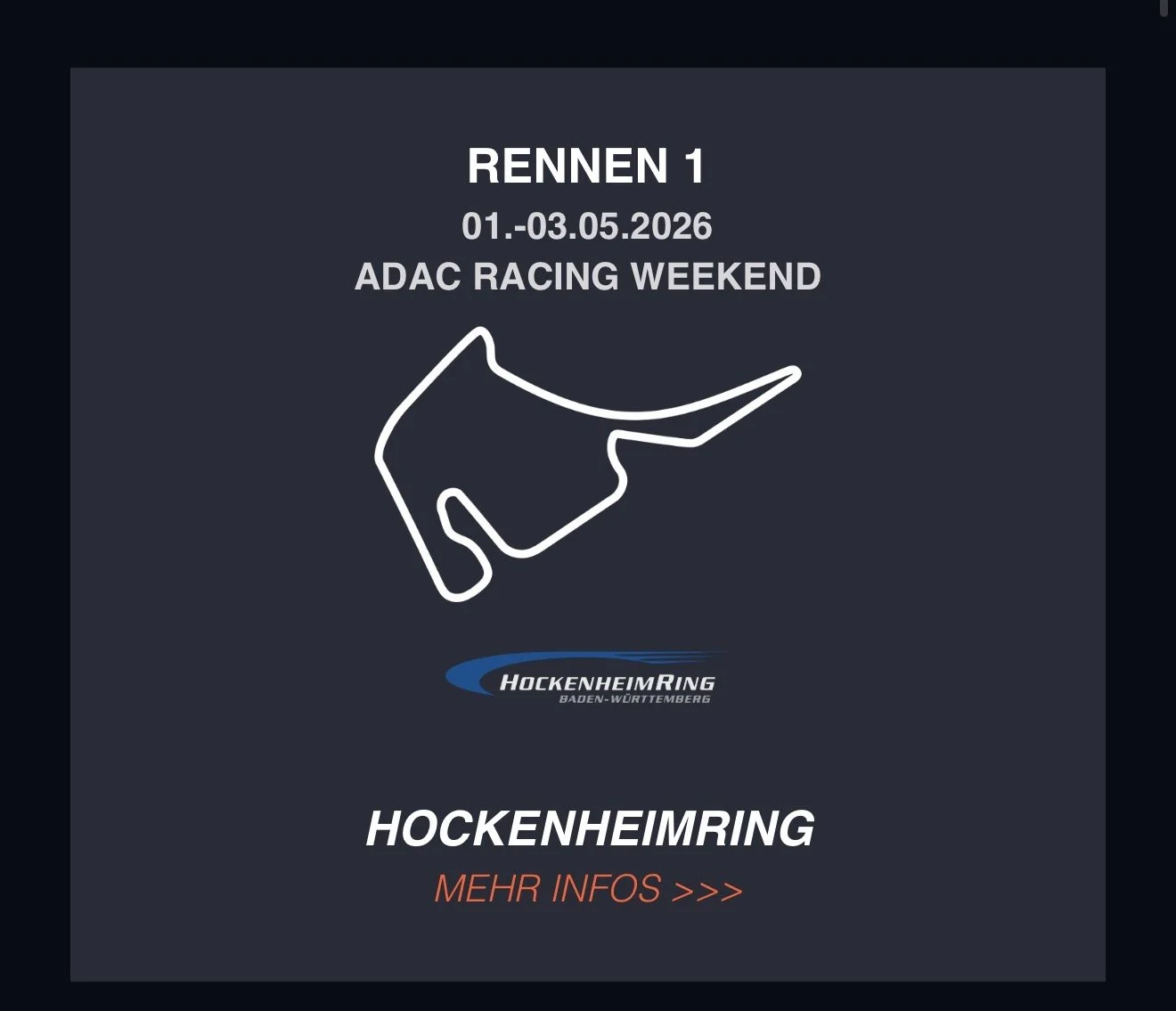 RENNEN 1 - HOCKENHEIM