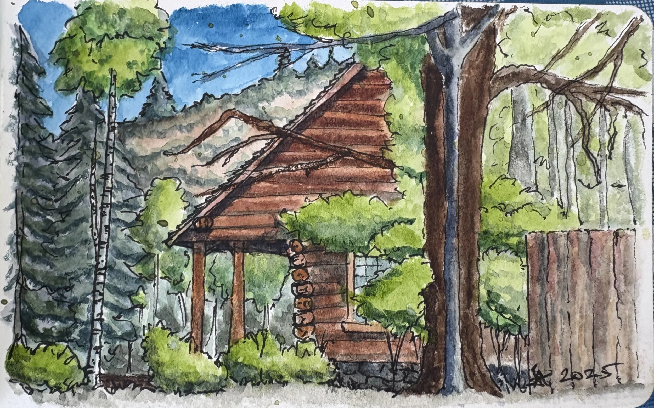 The Spruces, Big Cottonwood Canyon, UT, USA

Painted on location