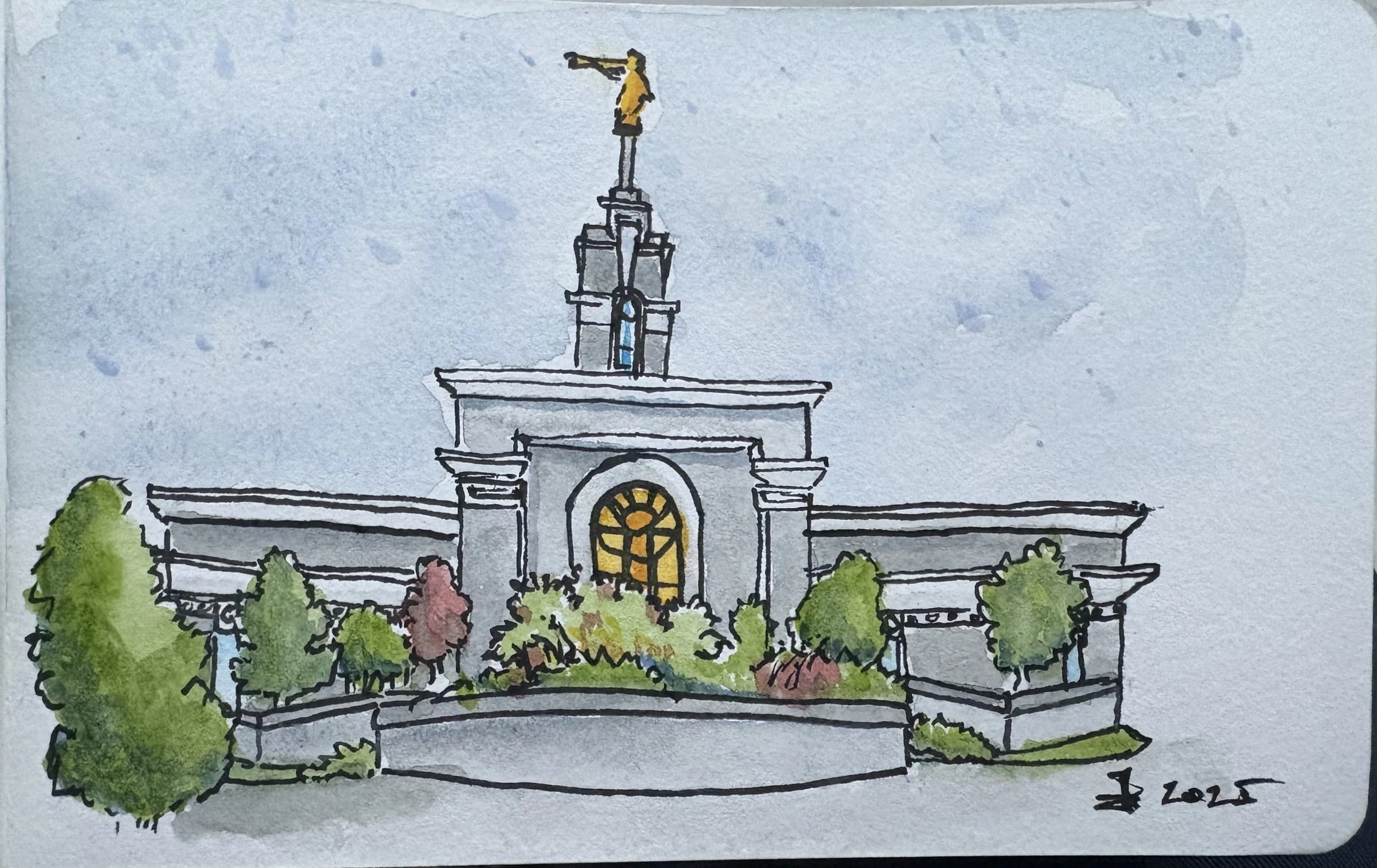 Mount Timpanogos Temple, American Fork, UT, USA

Painted on location