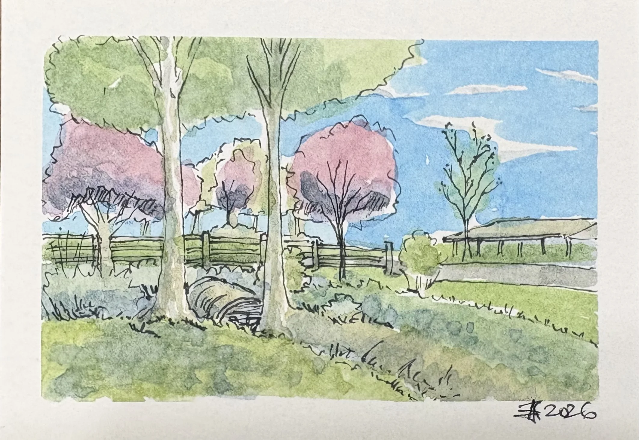 Nolen Park, Eagle Mountain, UT USA Plein Air