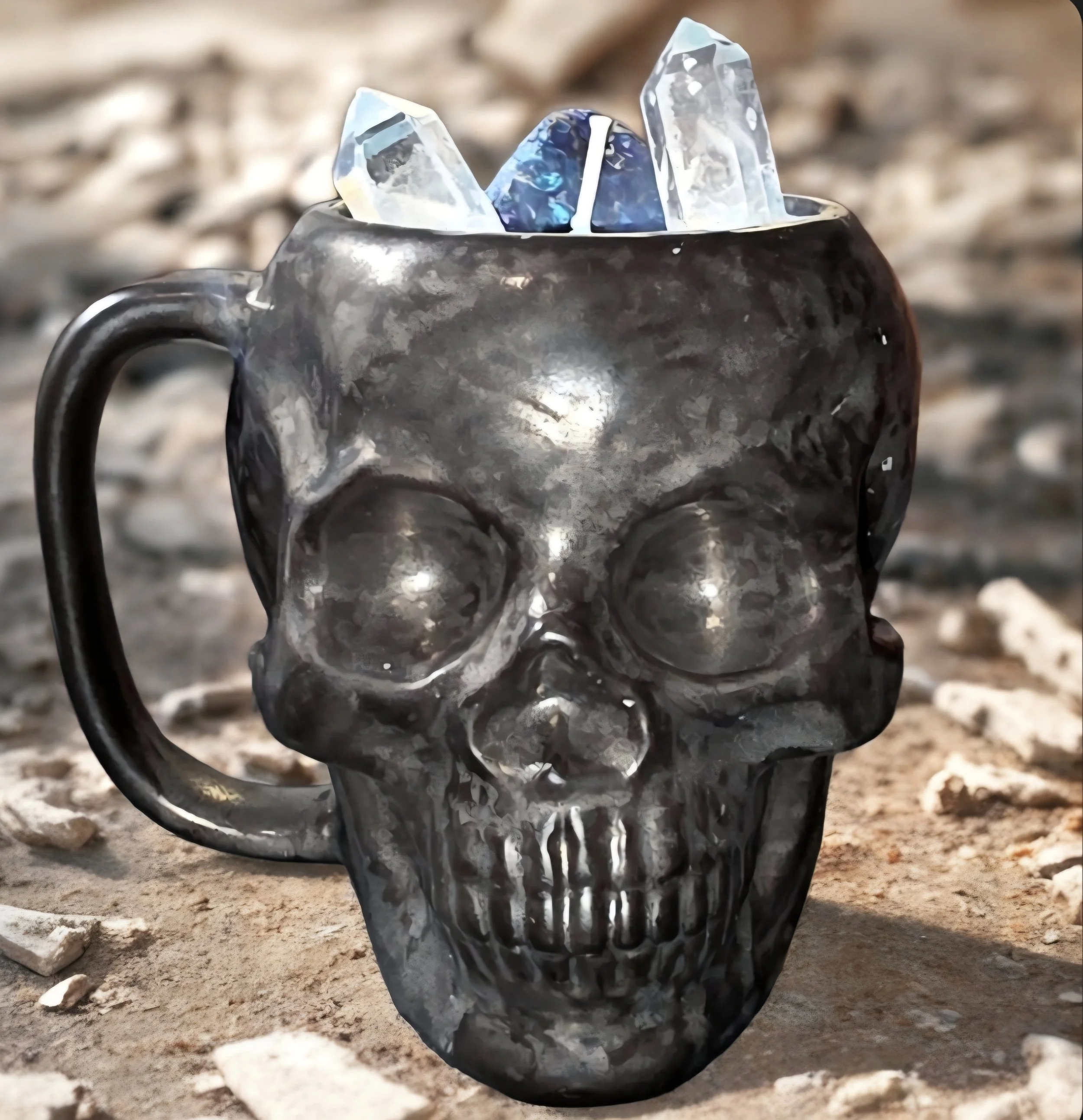 skull mug blue wax.jpg