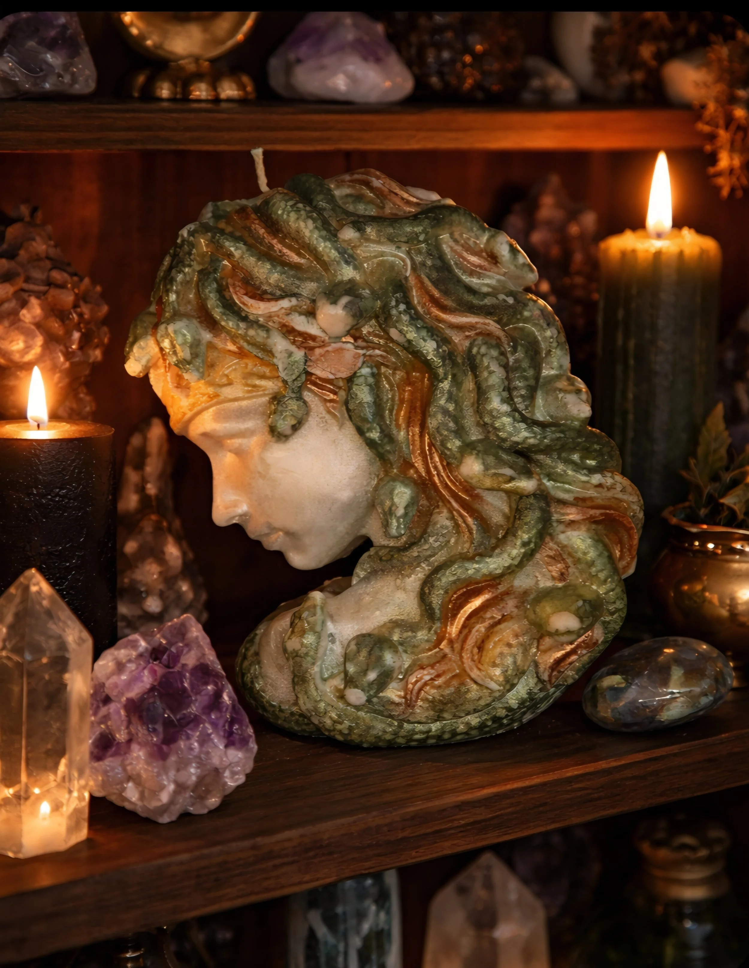 Medusa Candle🐍✨🕯️