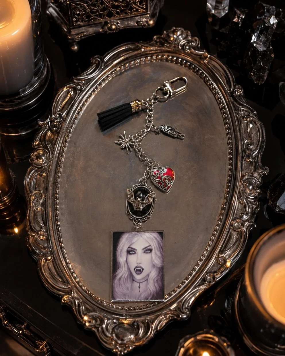 valkryie bag charm on tray.jpg
