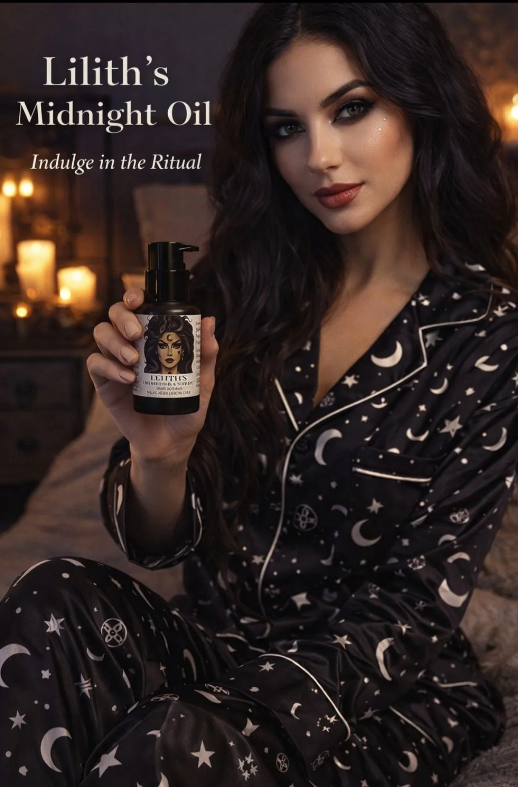 Lilith’s Midnight Shave & Body Oil (includes 2x3 framed art)
