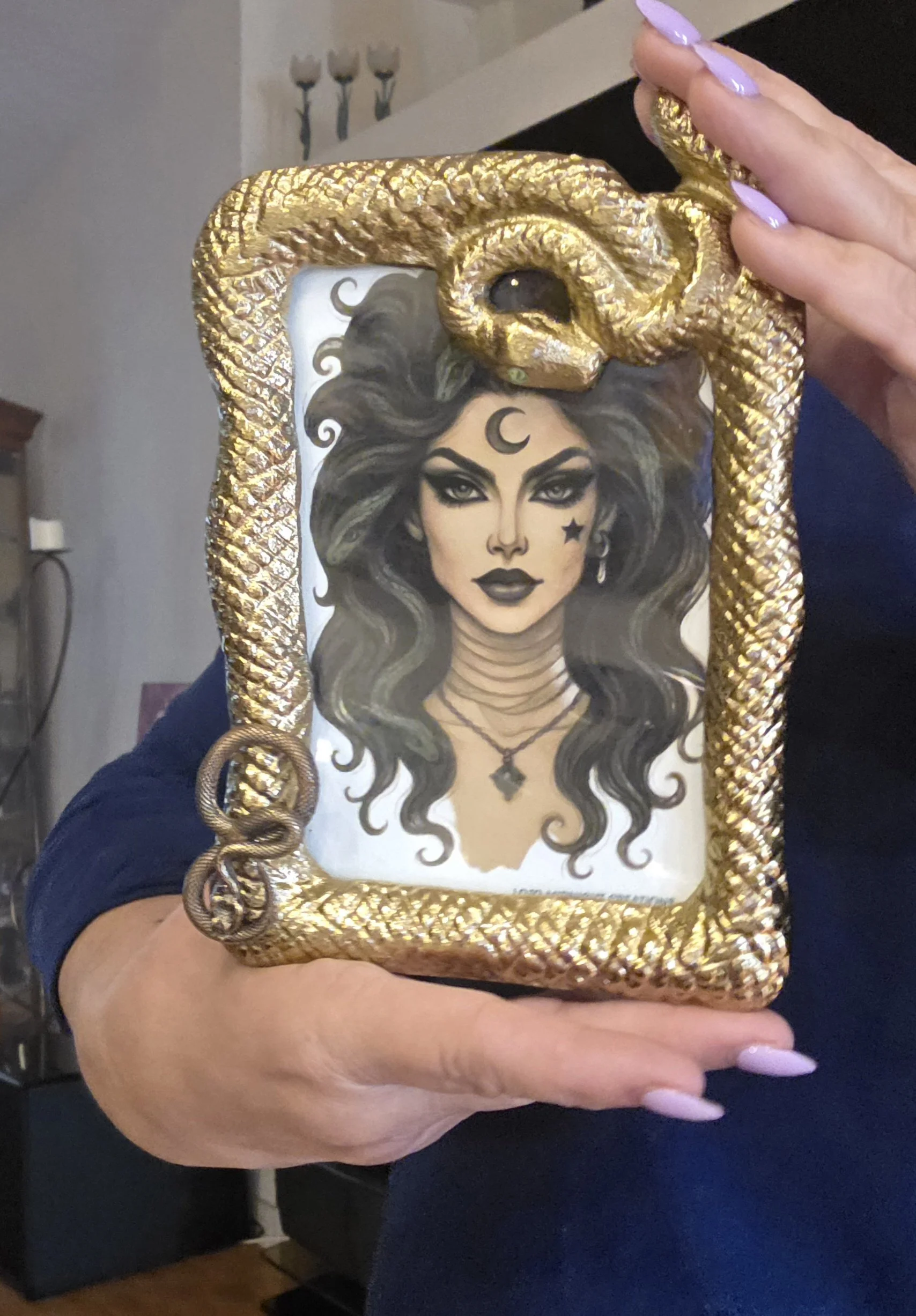 me holding lilith snake frame.jpg