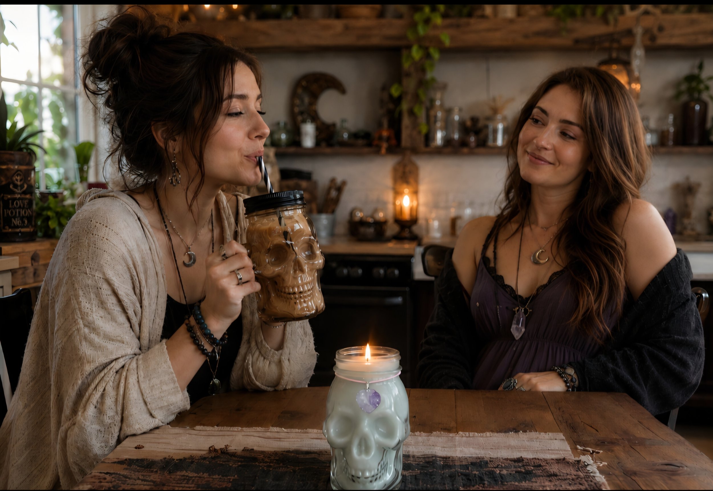 girl drinking out of skull mug.jpg