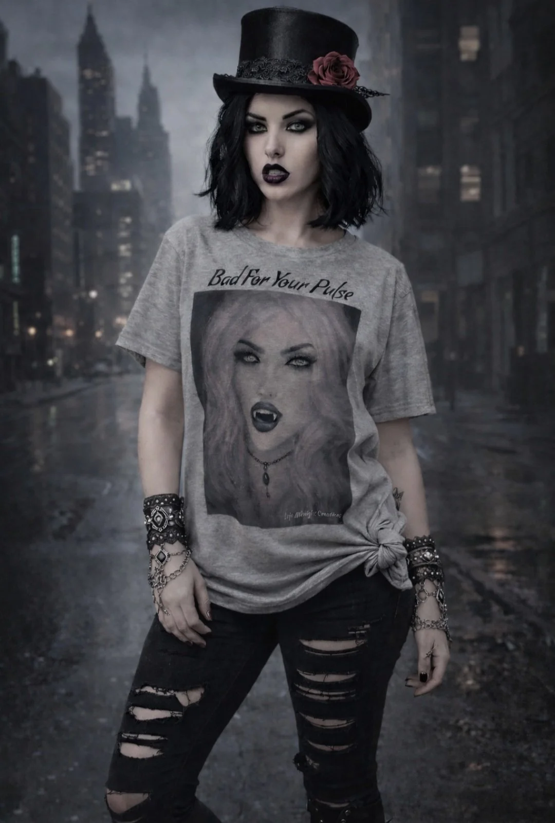"Bad For Your Pulse" Tee🖤🦇
