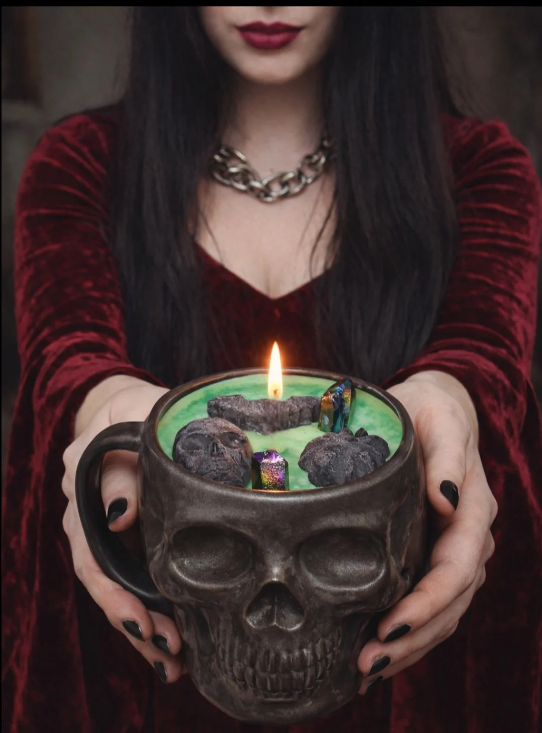 Crystal Skull Mug Candle🕯️💀