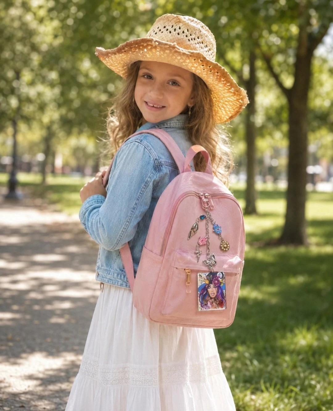 cora with poppy bag charm.jpg