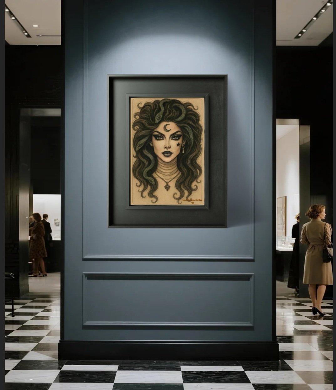 Lilith on wall in frame.jpg