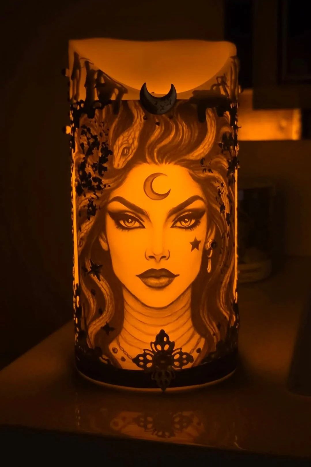 Lilith candle lit.jpg