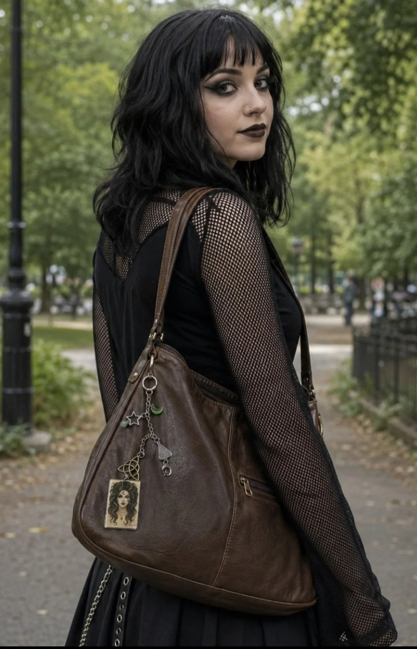 girl with lilith bag charm.jpg