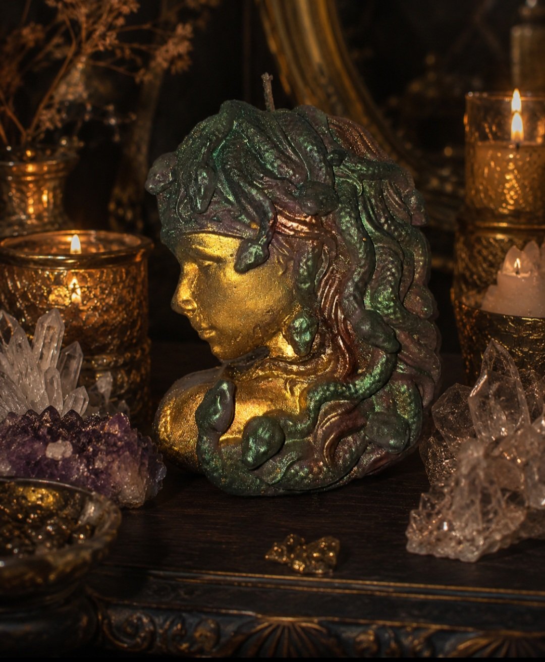 Medusa Candle-On Sale,Free Shipping!🐍✨🕯️