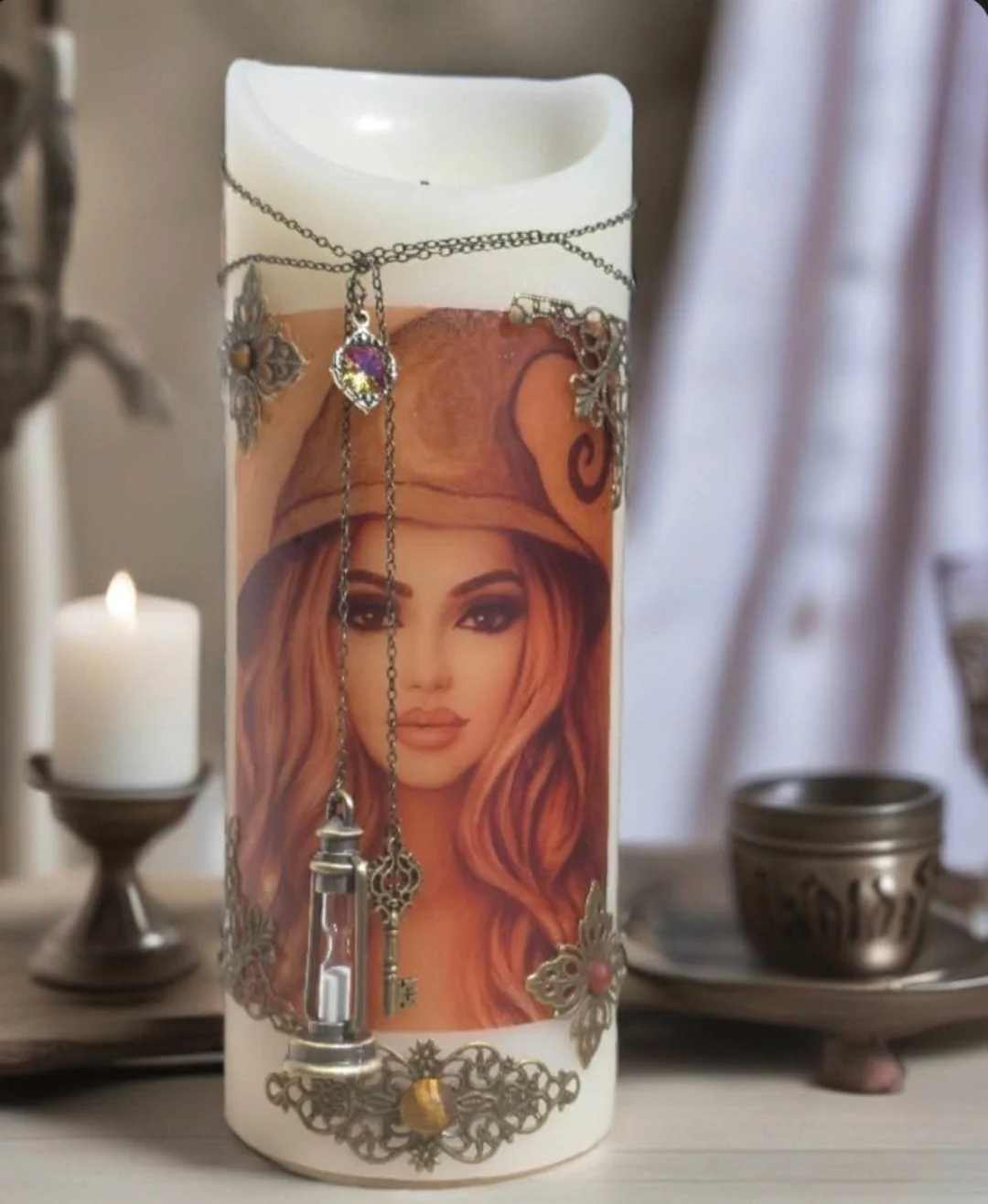 Witchy LED - Flameless Pillar Candles ✨🕯️