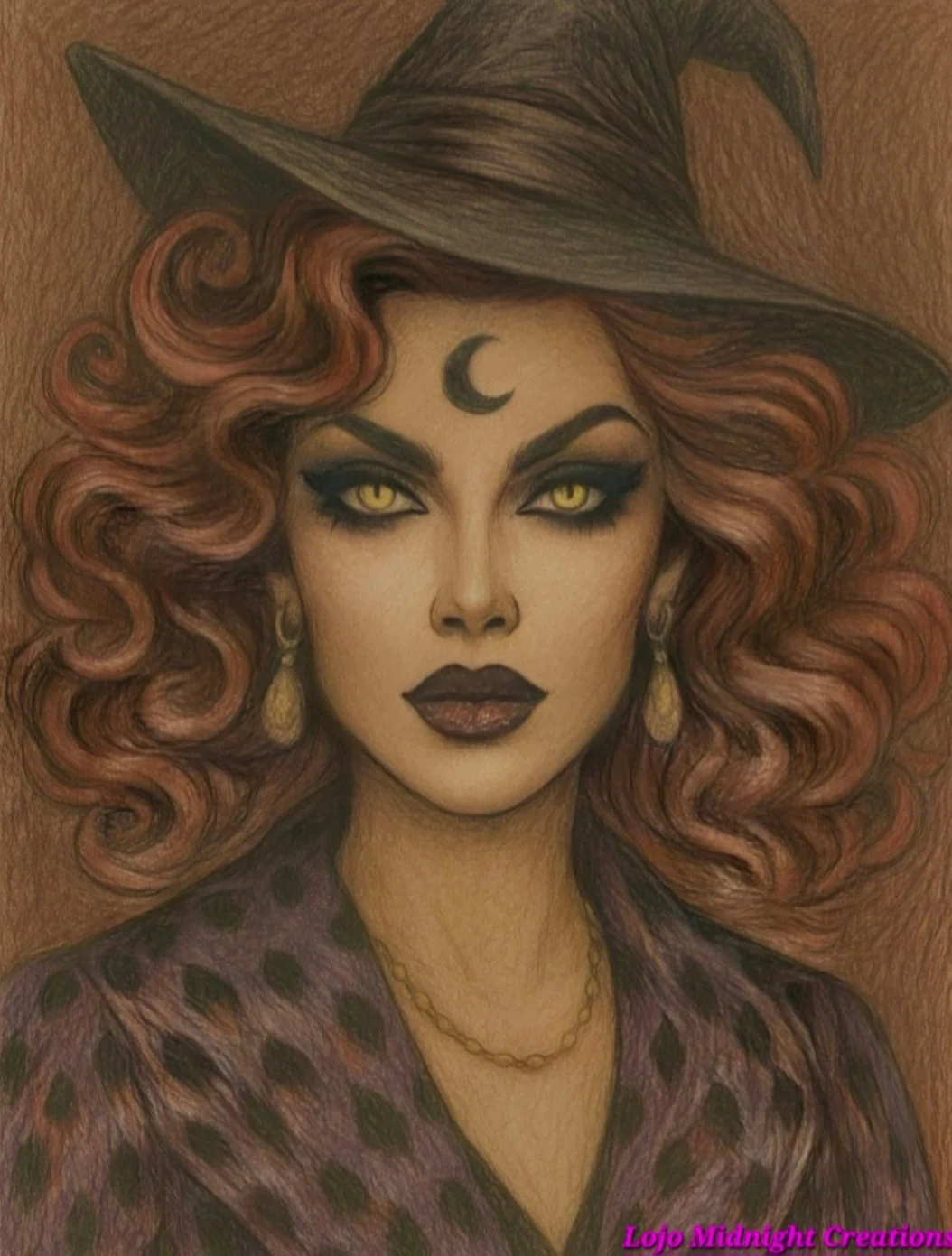 🌙 "STELLA" — High Priestess of Glamour & Truth  Art Prints