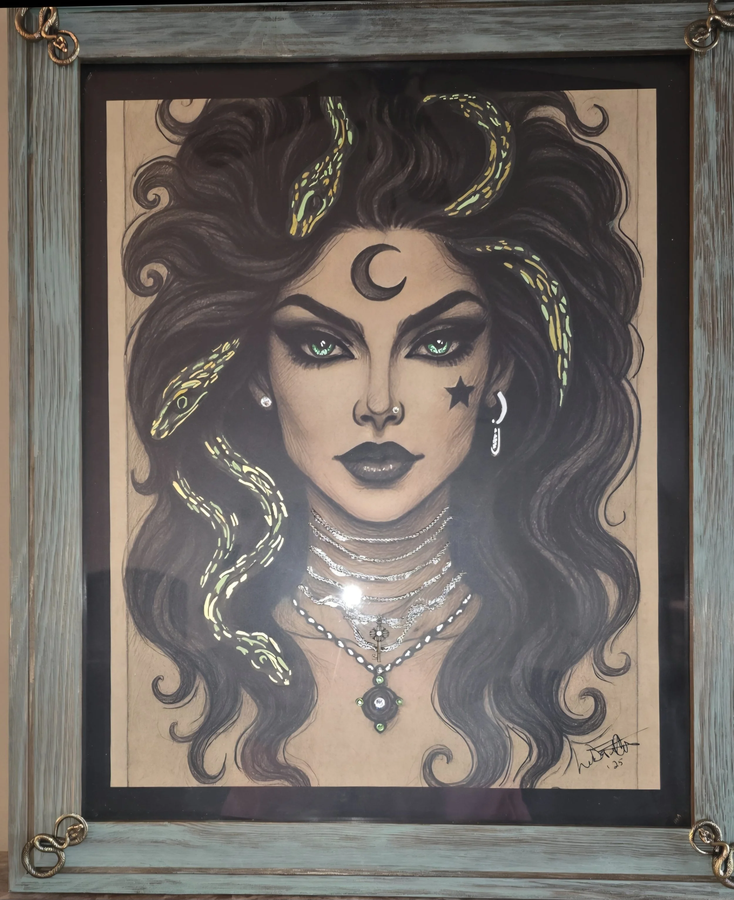 Lilith – One-of-a-Kind Special Edition Framed Print 🖤🐍✨