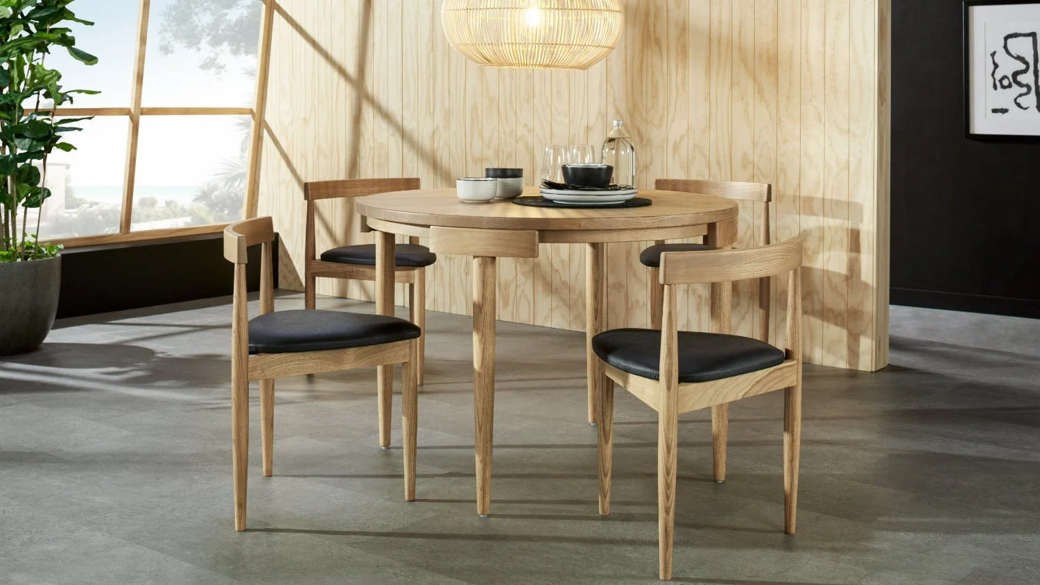 Woodpecker Furniture Kaizer Round Dining table and chairs