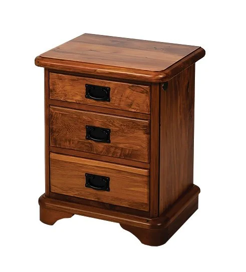 Woodpecker Furniture Rutherford 3 drawer bedside table