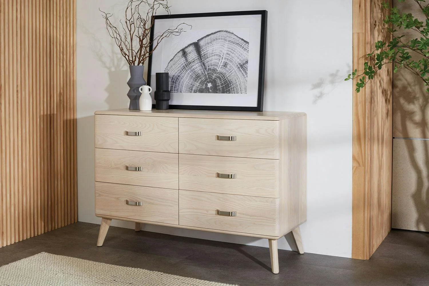 Woodpecker Furniture Melba 6 Drawer Lowboy