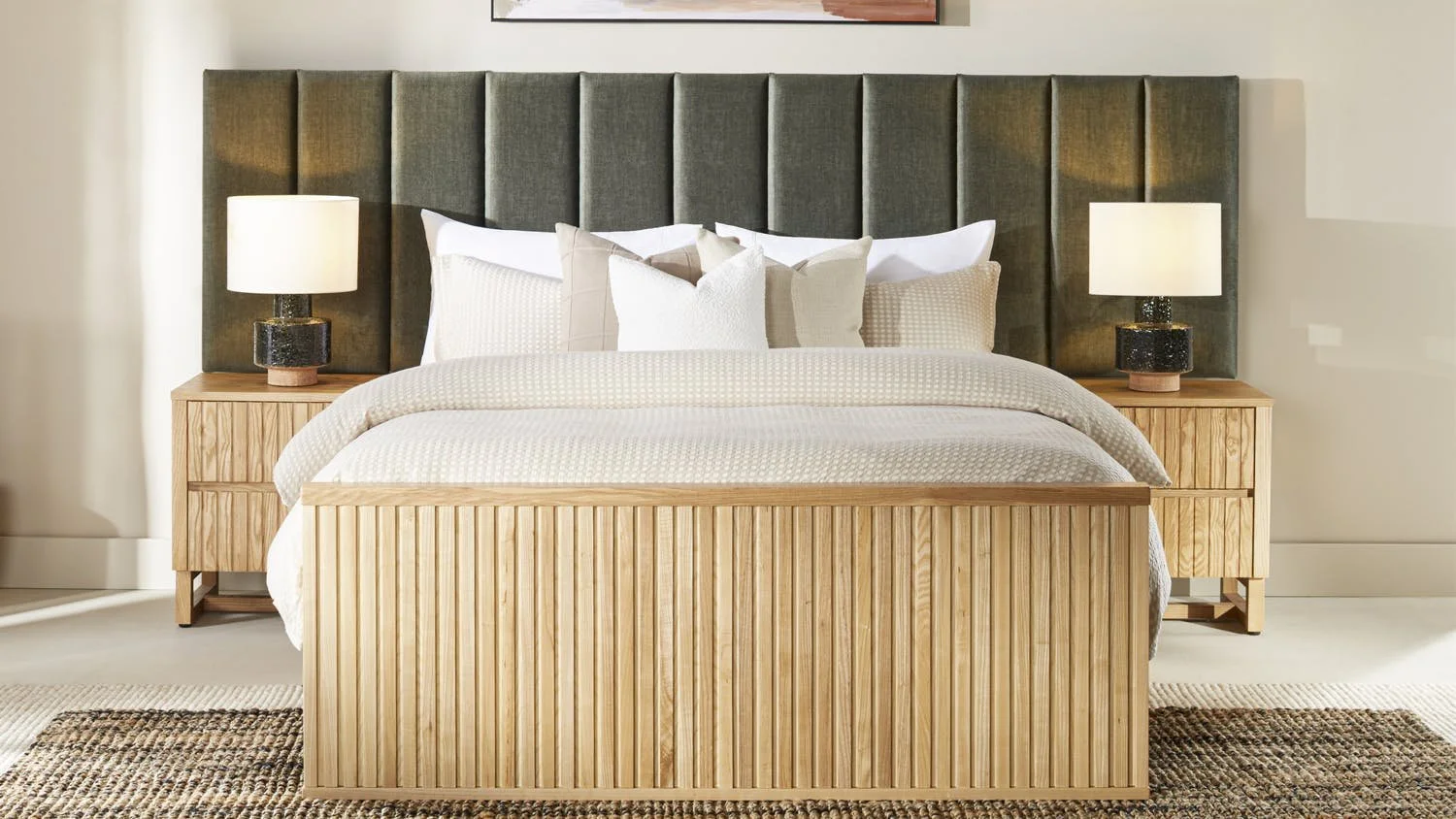 Woodpecker Furniture Akaroa Extended Bedframe Upholstered