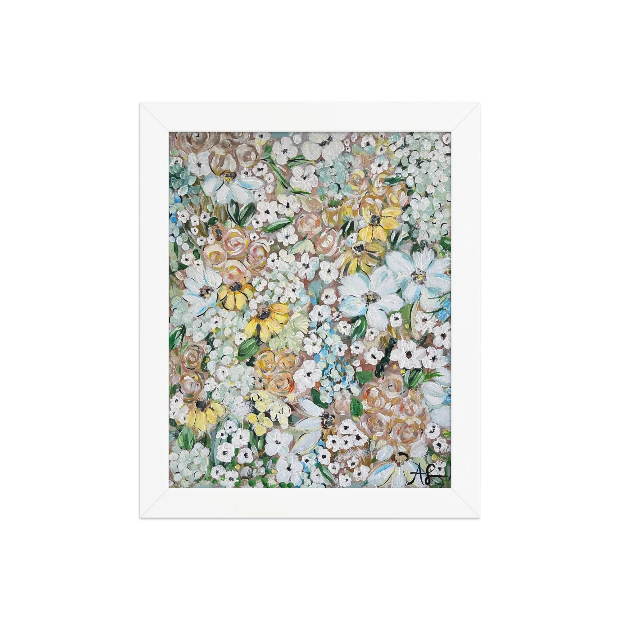 May Flowers on Framed Paper