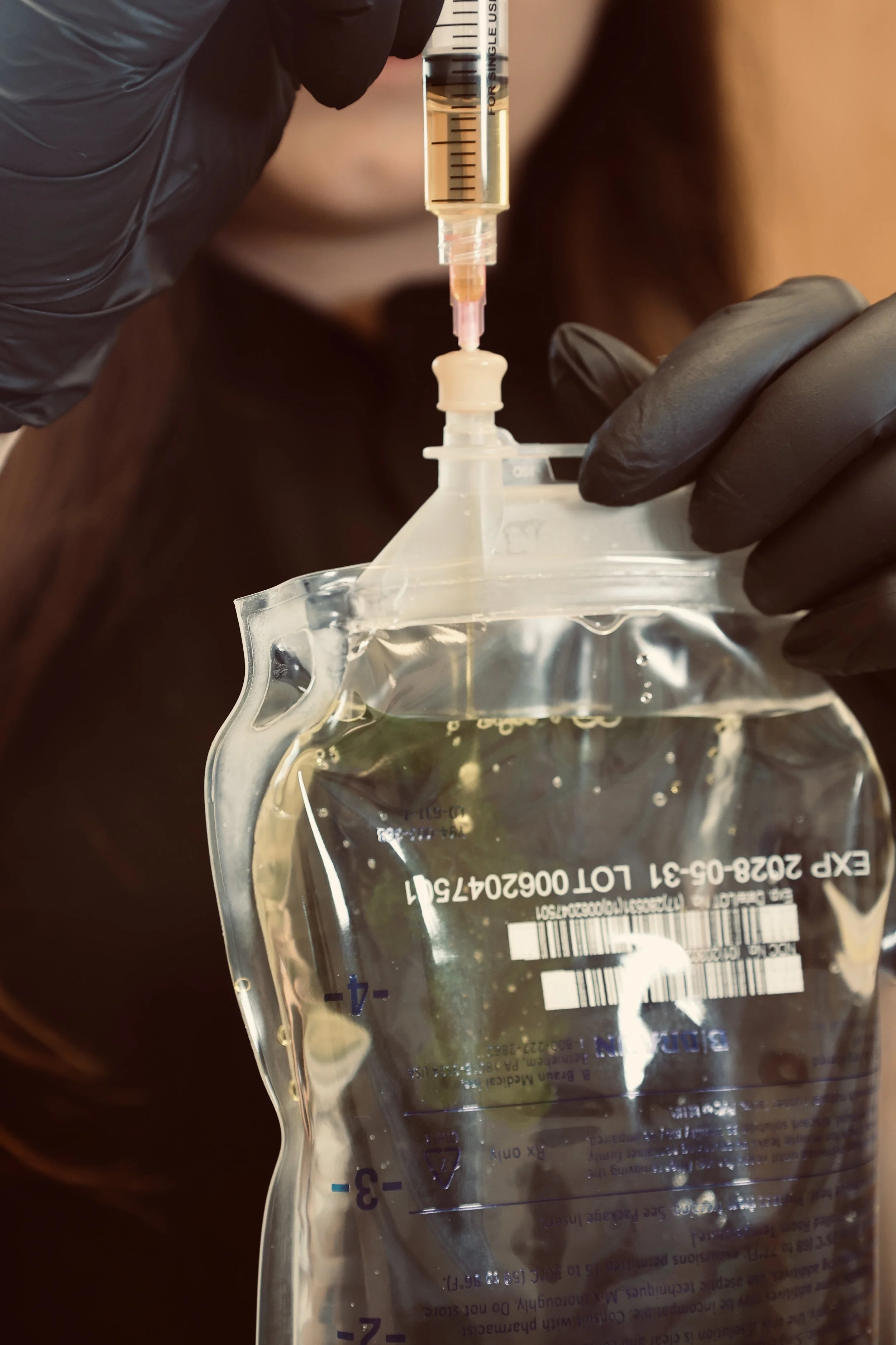 IV hydration therapy delivering vitamins and nutrients to support overall wellness.