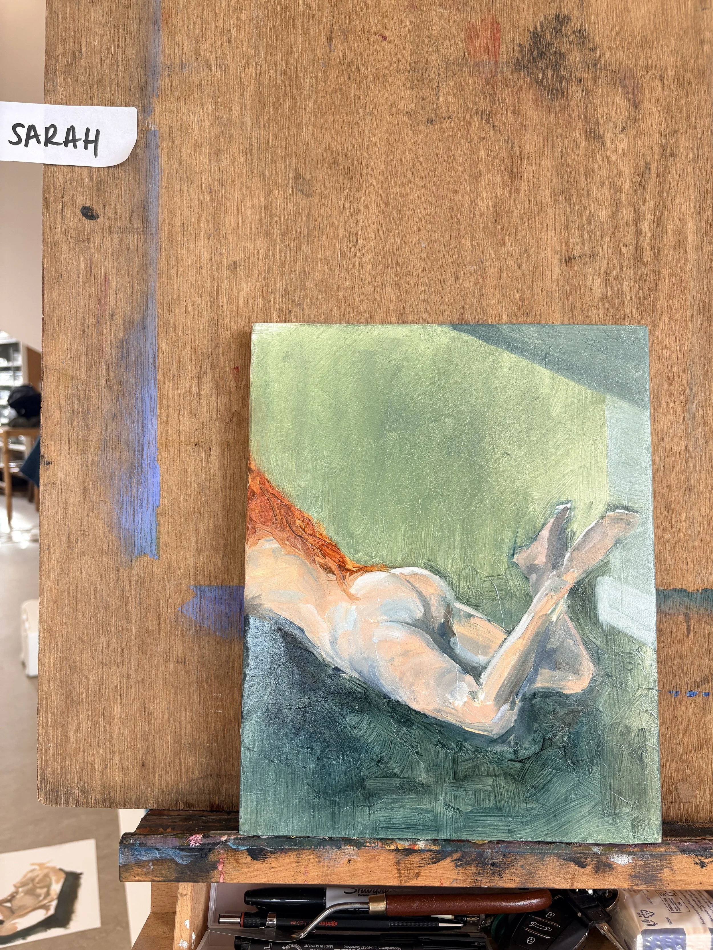 Juliana. Oil on board. 2026