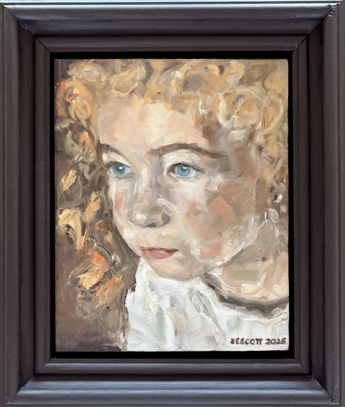 Becoming Edith. Oil on canvas. 2026