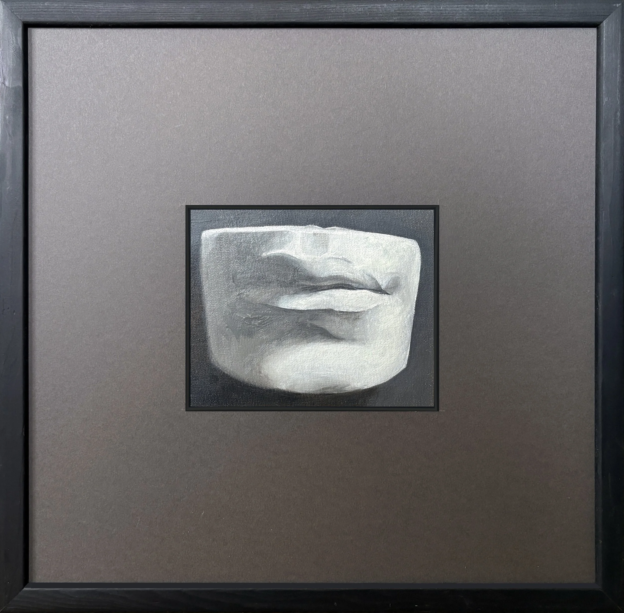 Michelangelo's David - Lips. Oil on canvas. 2009