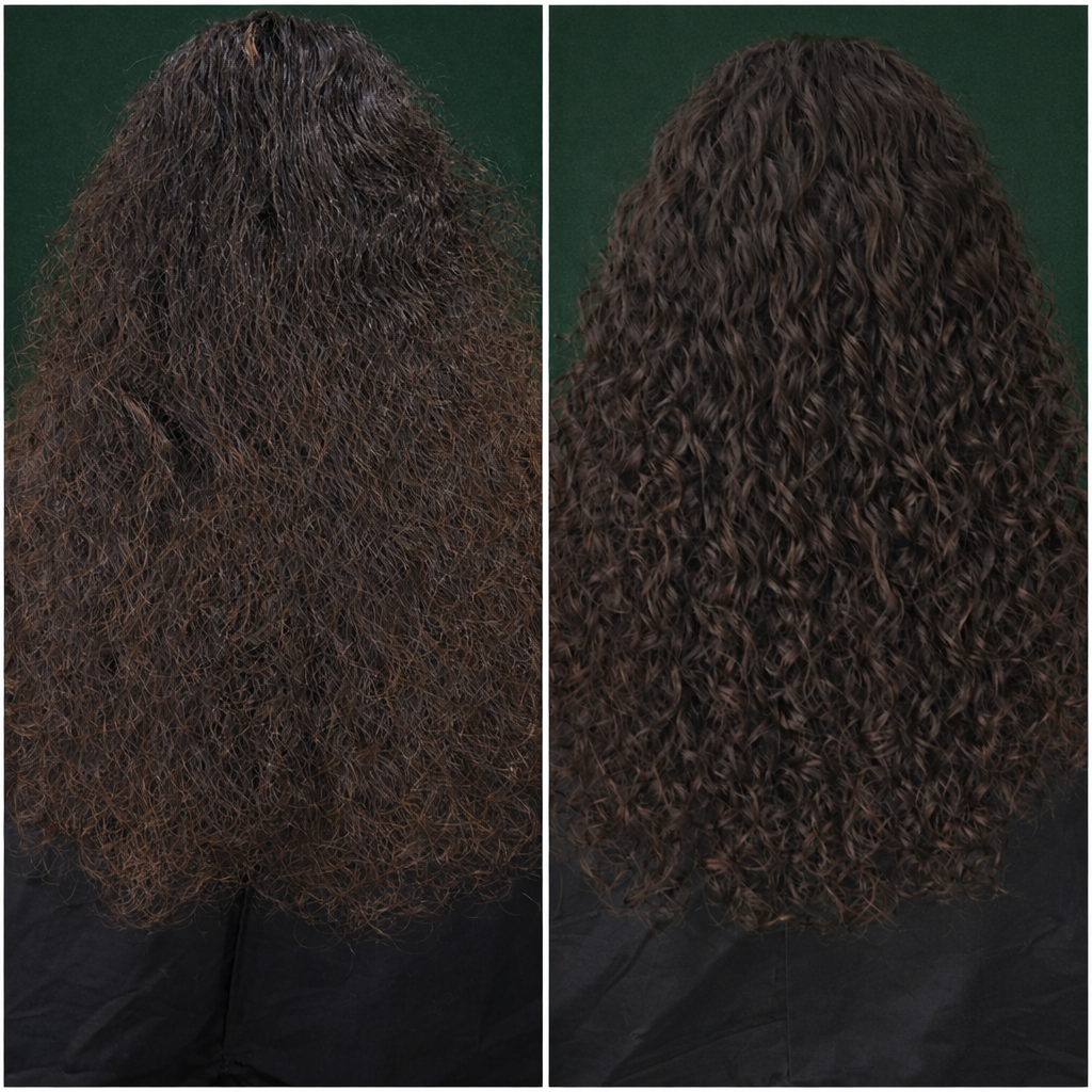Women's Curly Hair Cut and Style