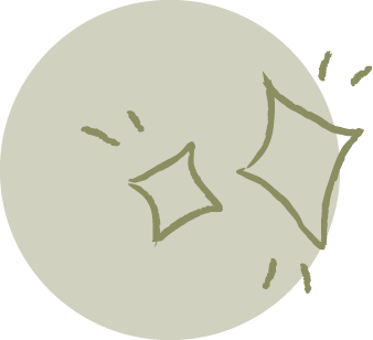 A solid light green circle with small lines radiating outward on a transparent background.