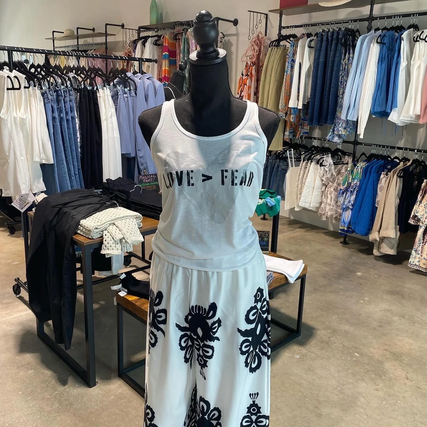 Love > Fear Tank Top