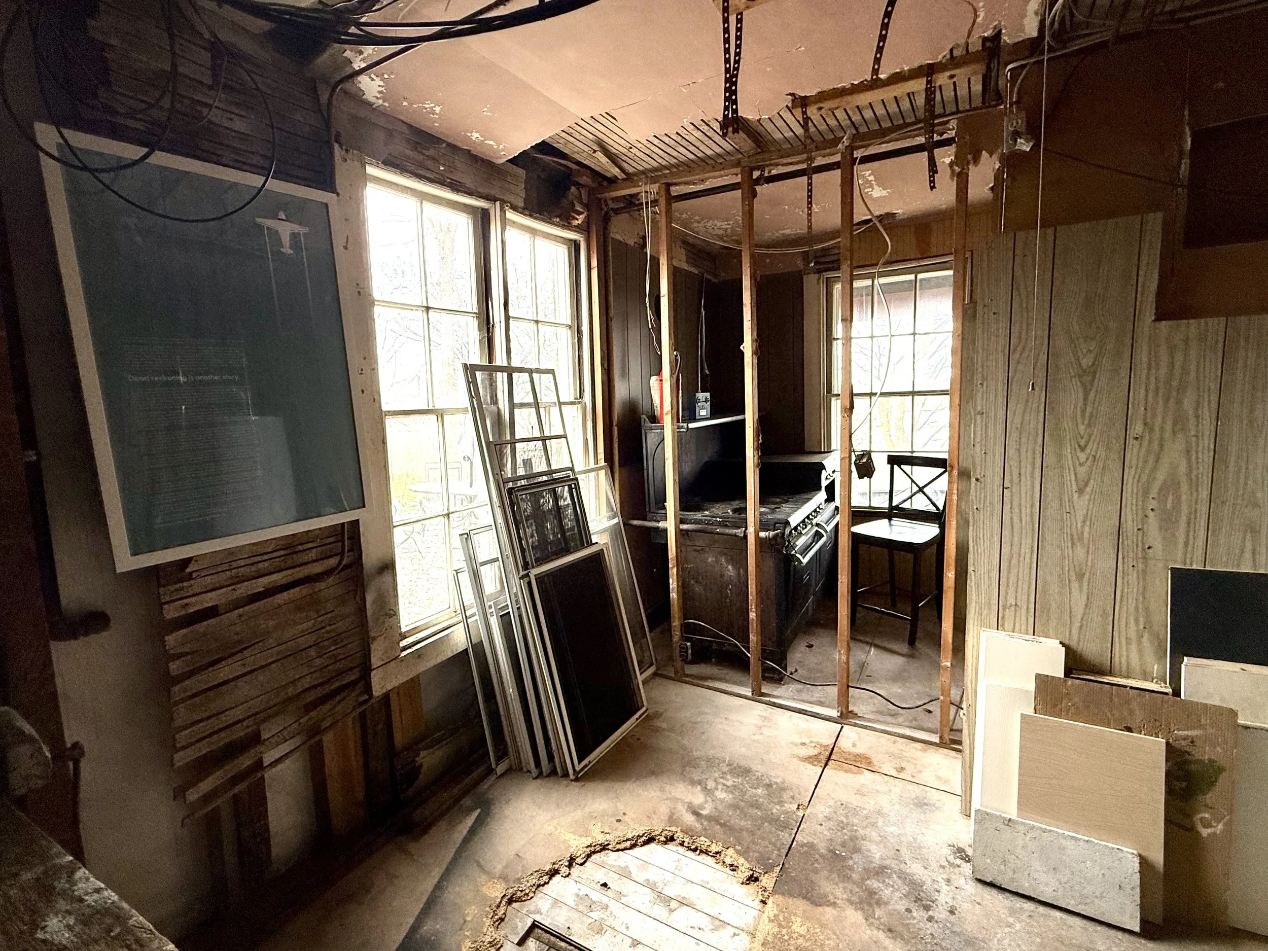 The basement kitchen, and future dream. 