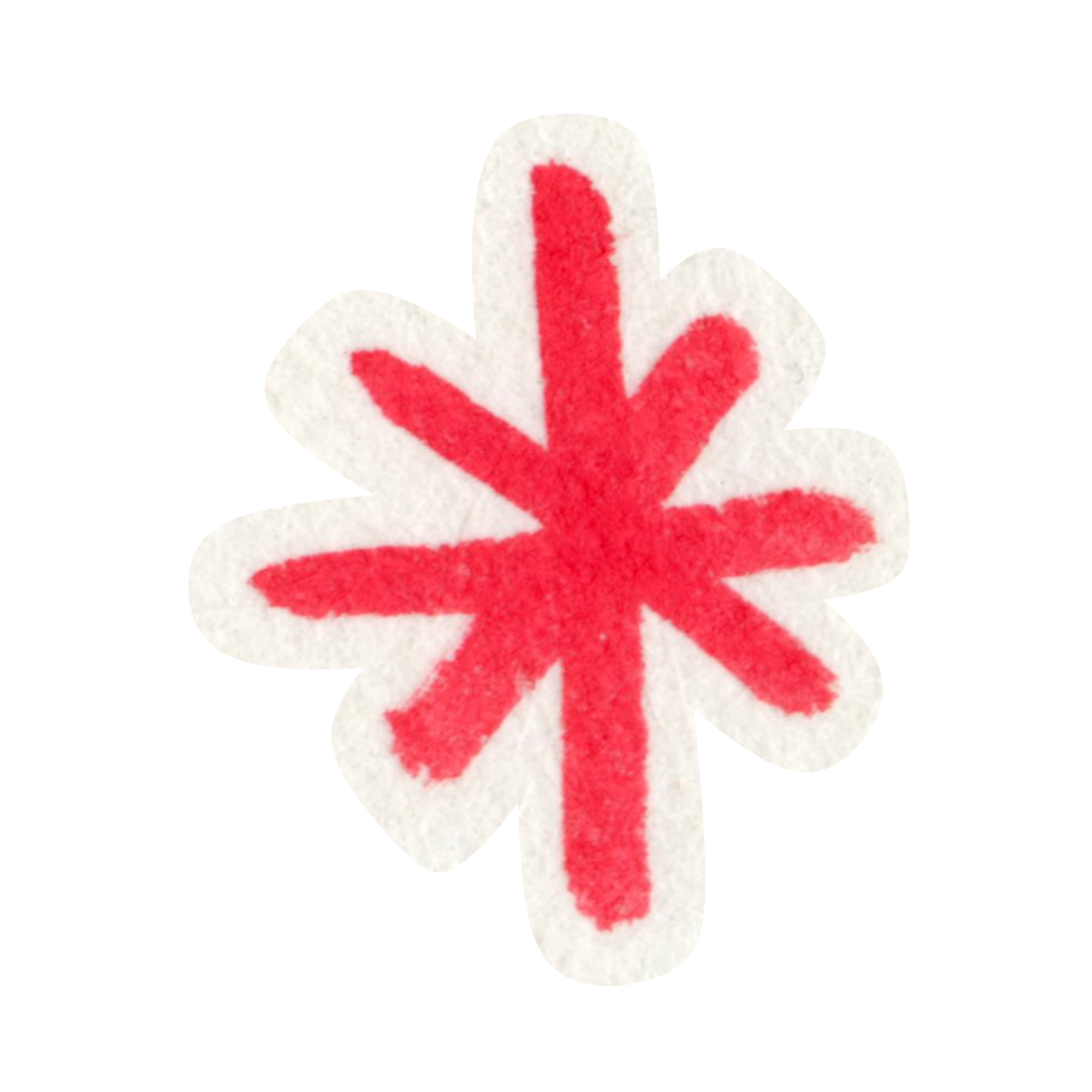 Hand-drawn red star illustration marking the 988 Suicide and Crisis Lifeline.