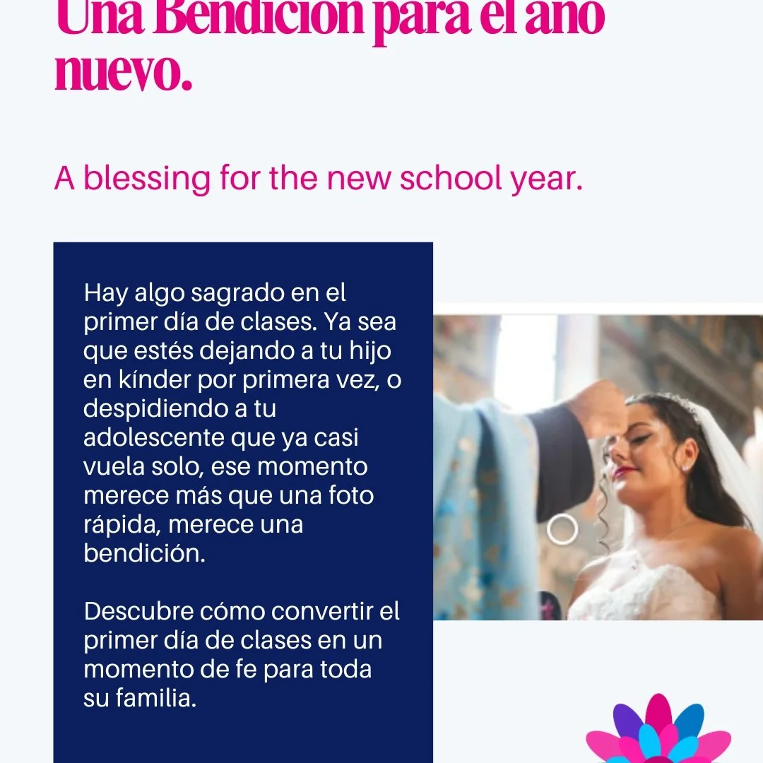 El primer d&iacute;a de clases merece m&aacute;s que una foto, merece una bendici&oacute;n. Compartimos una reflexi&oacute;n de fe para las mam&aacute;s y pap&aacute;s que est&aacute;n entregando a sus hijos con confianza este a&ntilde;o. L&eacute;el