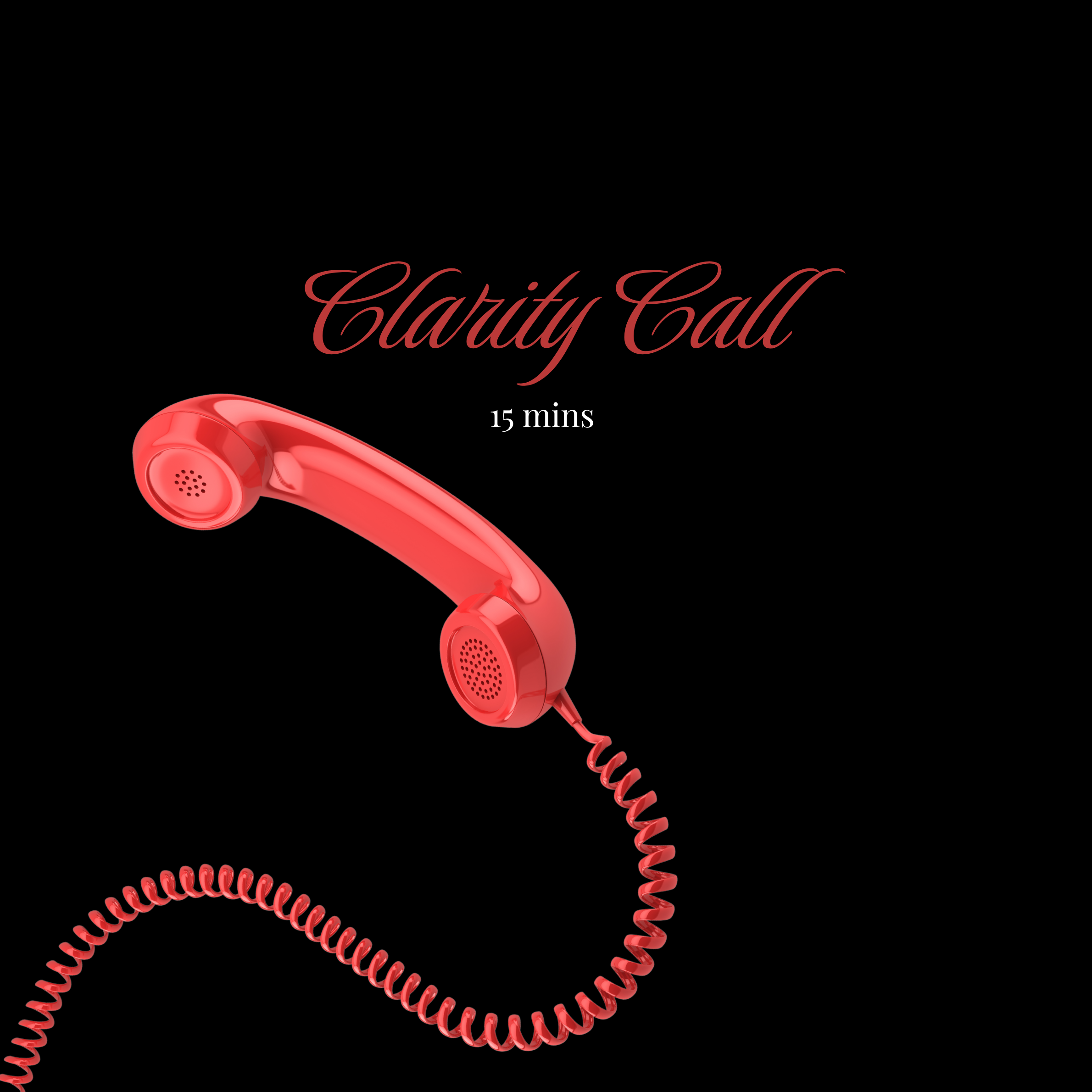 CLARITY CALL - 

A focused 15-minute call to get clear on where you are, where you want to be, and exactly what to do next.