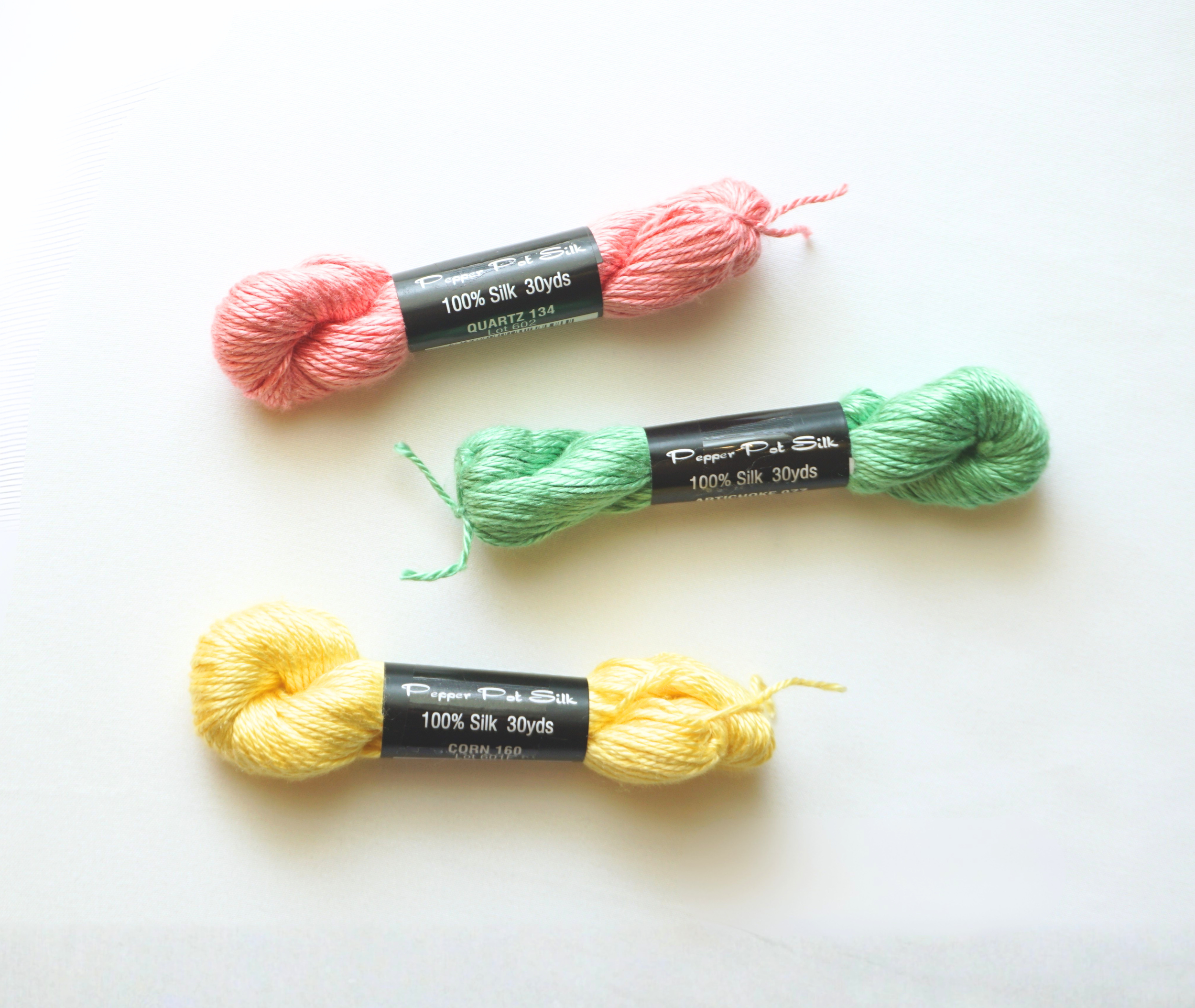 Pepper Pot: 18 Mesh, 30 yard skeins | Loved by stitchers for its colors and smooth stitching, this 100% silk fiber can work for 18 and 13 mesh projects.