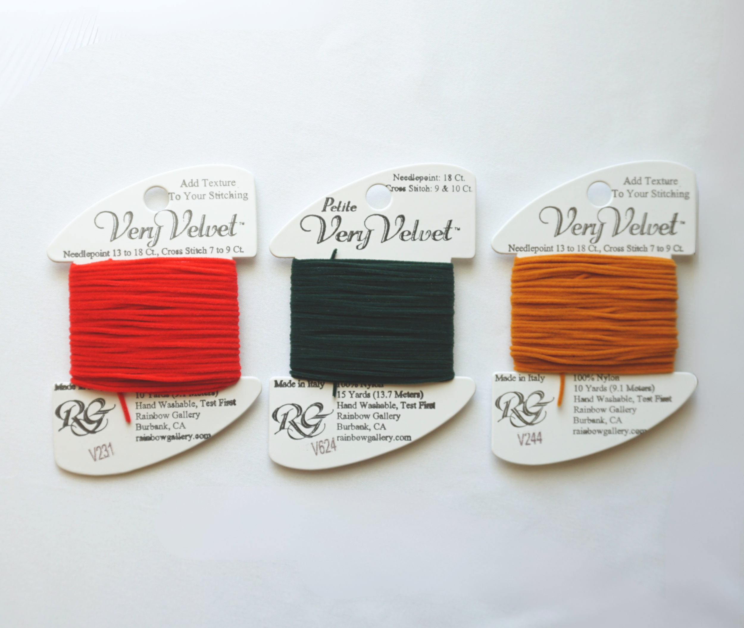 Very Velvet: Petite & Regular, 10 yards | Beloved for its soft-to-the-touch feel and a satisfying slide through your canvas.