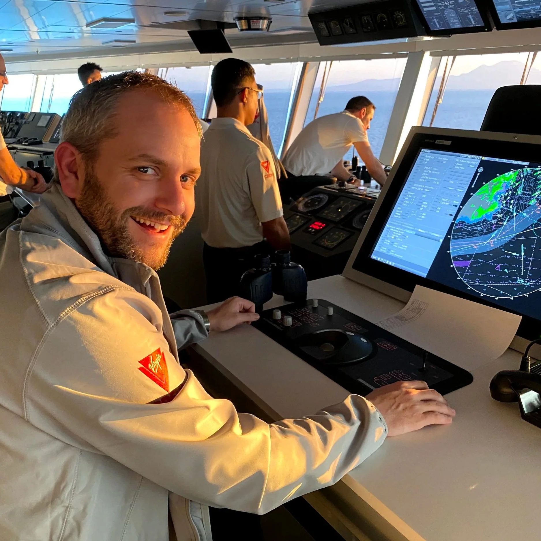 experienced handyman navigating cruise ship