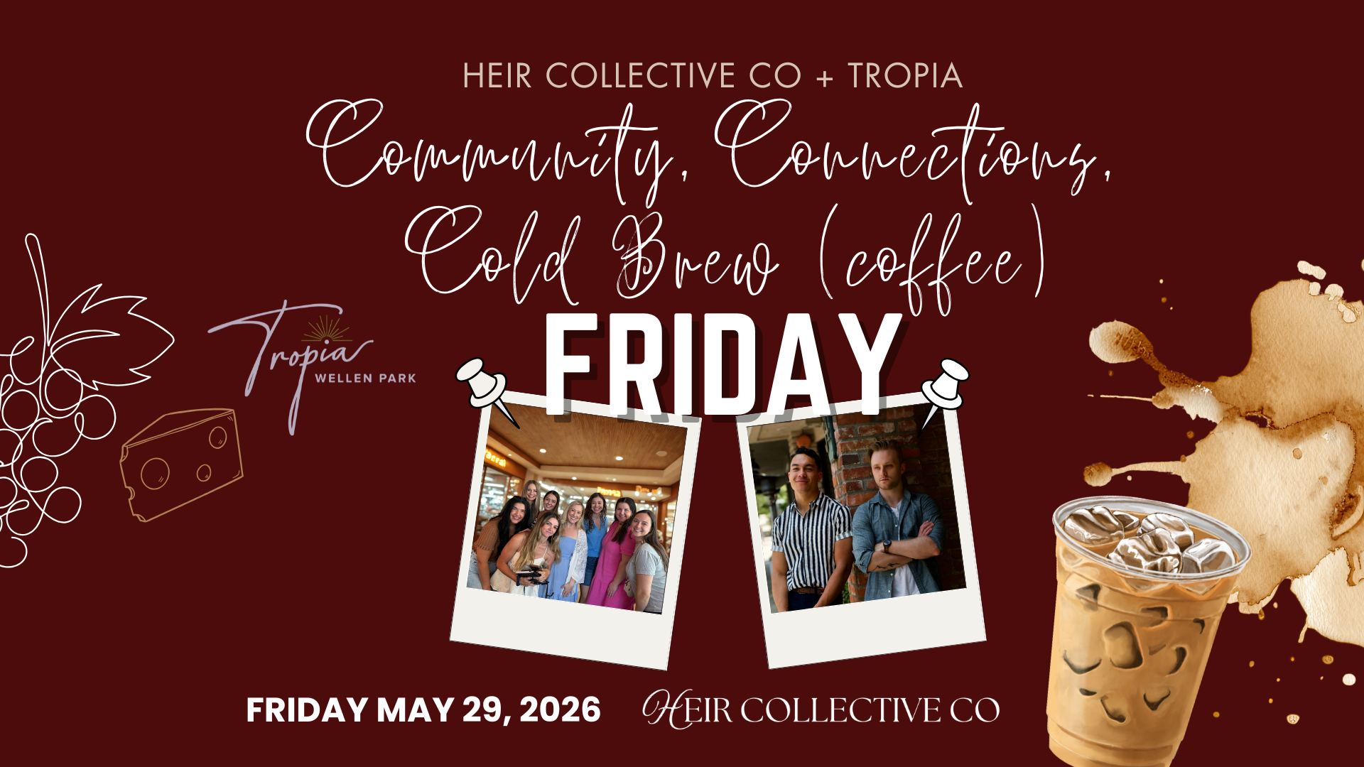 Community, Connections, Cold Brew (Coffee)