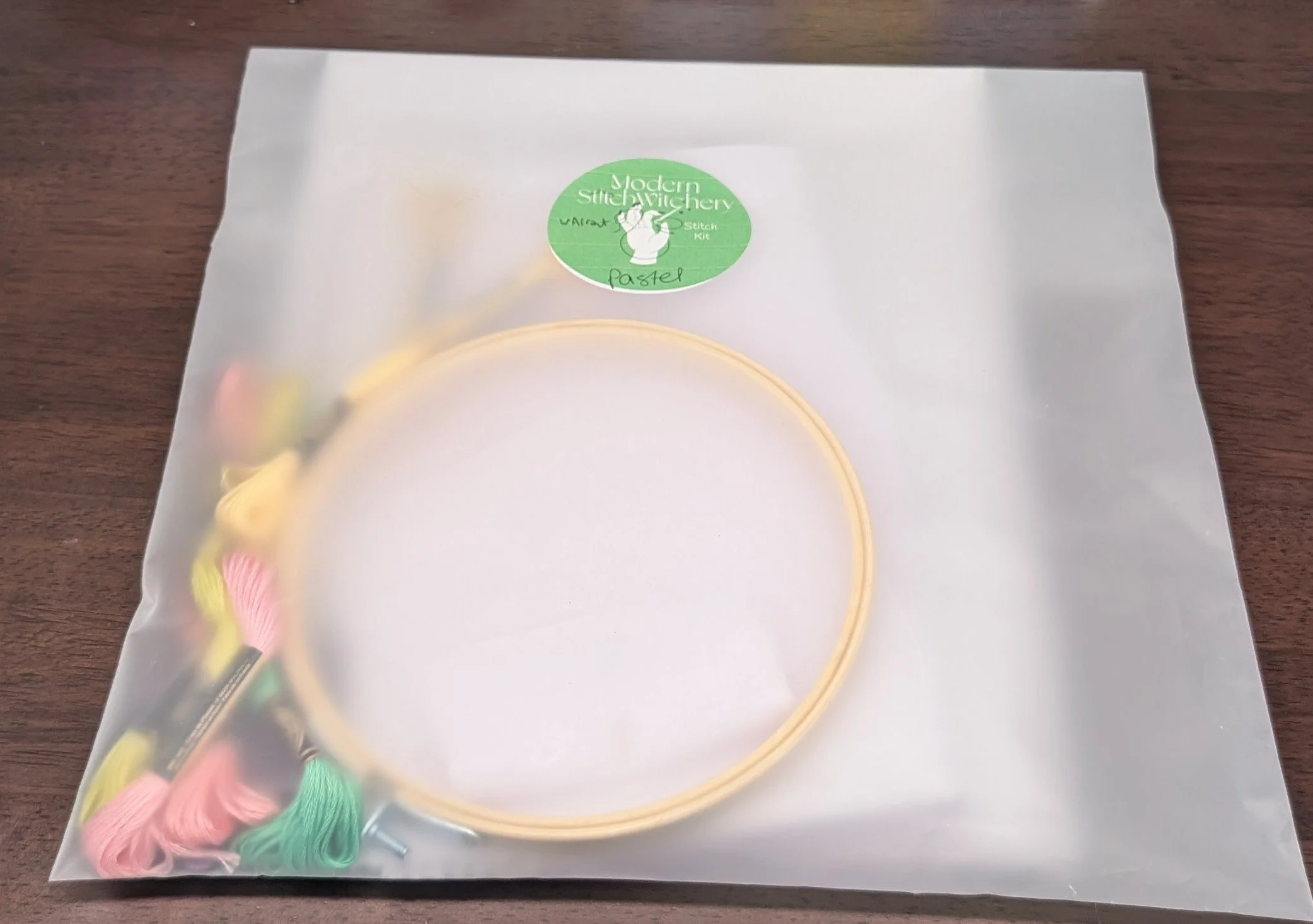 Come Back With a Warrant - Pastel Version Hoop Art Cross Stitch Kit