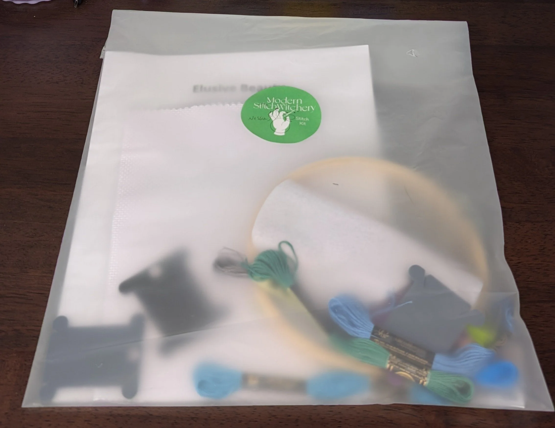 Elusive Beauty - Loch Ness Monster Hoop Art Cross Stitch Kit