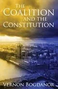 Book cover titled 'The Coalition and the Constitution' by Vernon Bogdanor, featuring a cityscape with a bridge at sunrise or sunset.