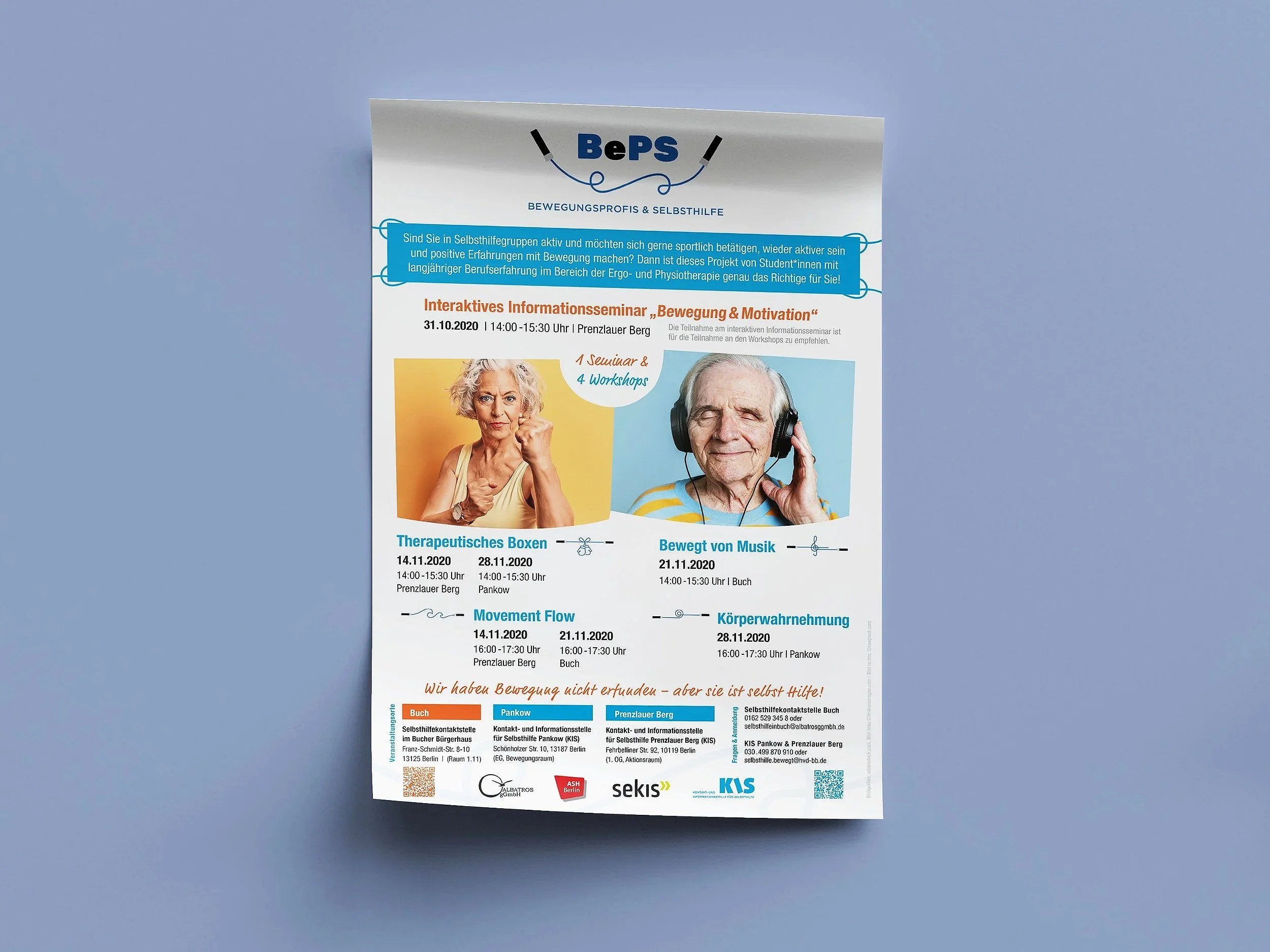 Plakatgestaltung Selbsthilfeangebot 
