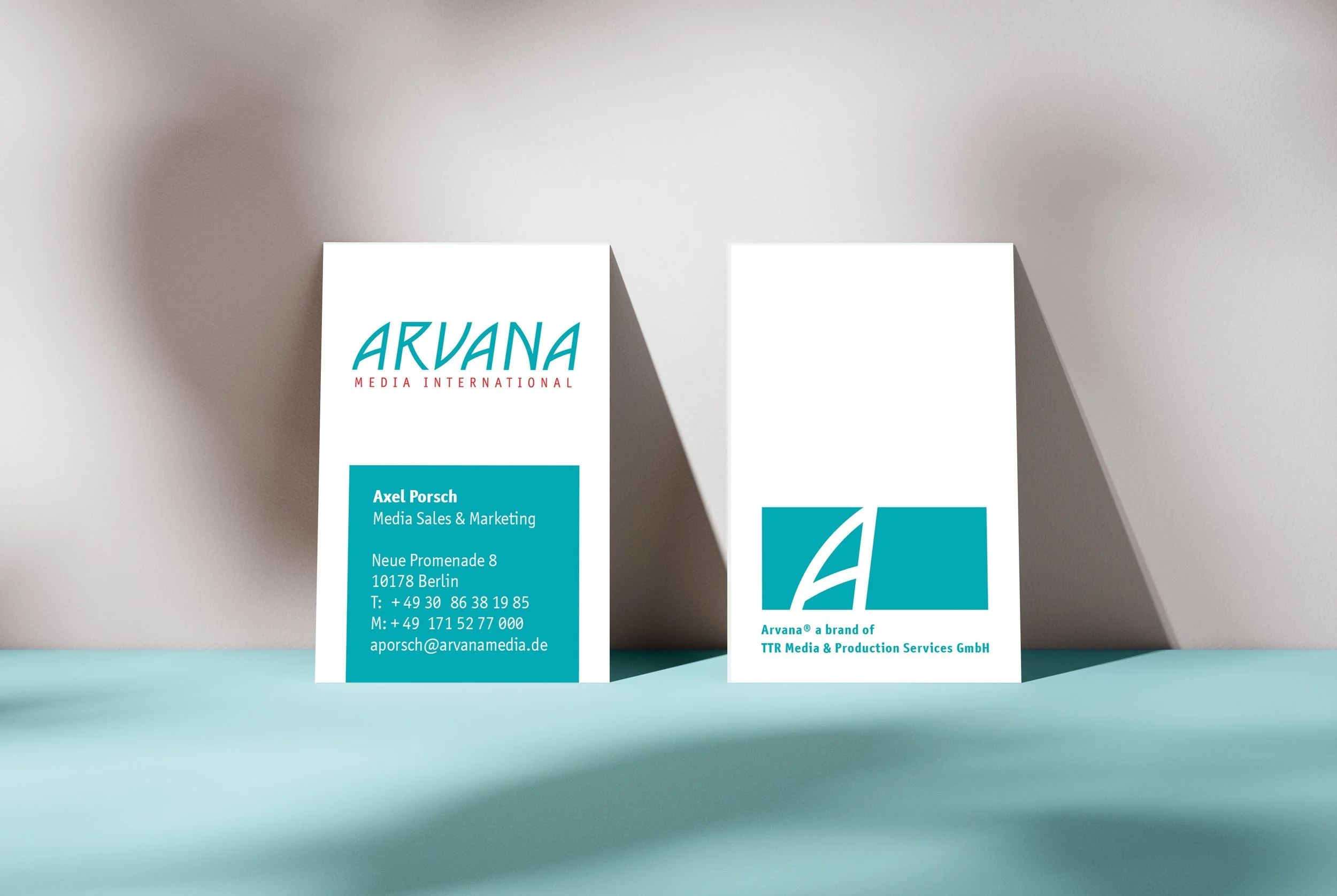 Visitenkarten-Design für Arvana Media