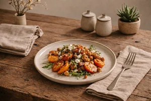 Colorful meal bowl with fresh ingredients