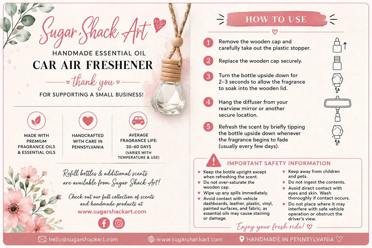 car diffuser insert sheet.png