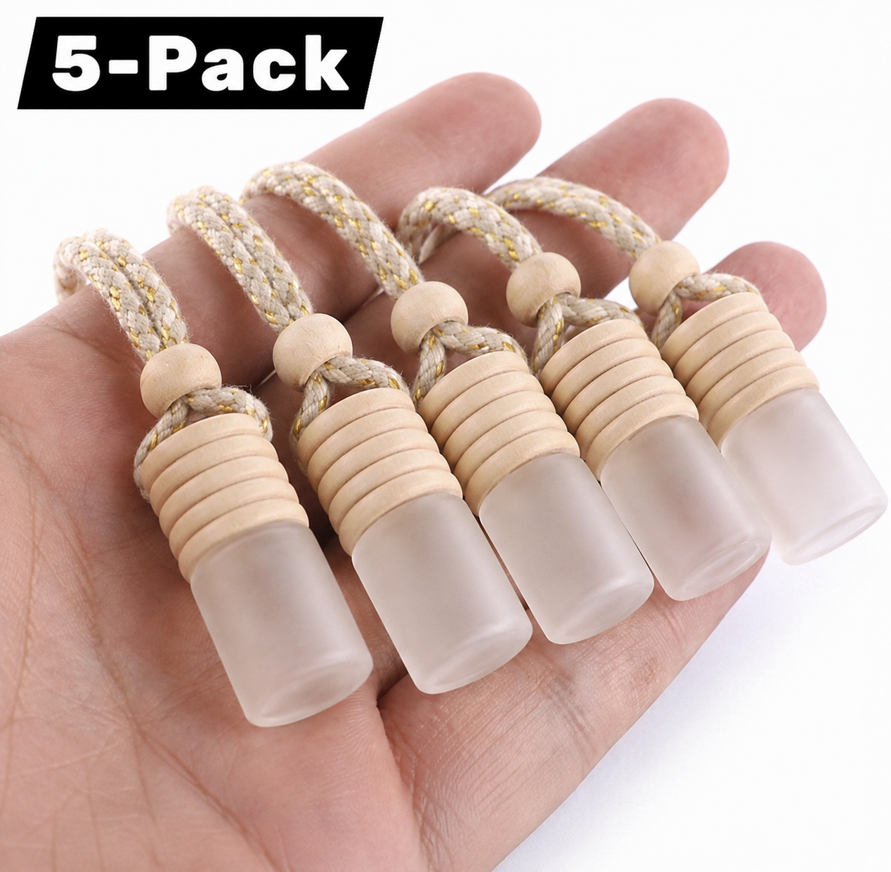 Natural Essential Oil Car Diffuser Set (5-Pack)